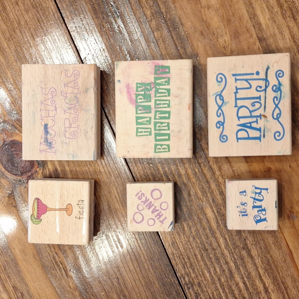 Party Invite Birthday Crafting Stamp Set